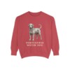 portuguese-water-dog-sweatshirt-crimson Portuguese Water Dog Sweatshirt, Crimson, front view