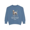 portuguese-water-dog-sweatshirt-dad-blue-jean Portuguese Water Dog Dad Sweatshirt, Blue Jean, front view