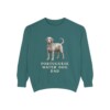 portuguese-water-dog-sweatshirt-dad-blue-spruce Portuguese Water Dog Dad Sweatshirt, Blue Spruce, front view
