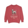 portuguese-water-dog-sweatshirt-dad-crimson Portuguese Water Dog Dad Sweatshirt, Crimson, front view