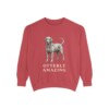 Portuguese Water Dog Humor Sweatshirt, Crimson, front view