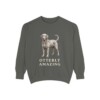 Portuguese Water Dog Humor Sweatshirt, Pepper, front view