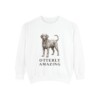 Portuguese Water Dog Humor Sweatshirt, White, front view
