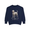 Portuguese Water Dog Latin Sweatshirt, True Navy, front view