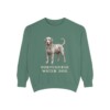 portuguese-water-dog-sweatshirt-light-green Portuguese Water Dog Sweatshirt, Light Green, front view