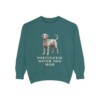 portuguese-water-dog-sweatshirt-mom-blue-spruce Portuguese Water Dog Mom Sweatshirt, Blue Spruce, front view