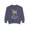 portuguese-water-dog-sweatshirt-mom-denim Portuguese Water Dog Mom Sweatshirt, Denim, front view