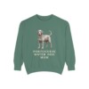 portuguese-water-dog-sweatshirt-mom-light-green Portuguese Water Dog Mom Sweatshirt, Light Green, front view