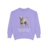 portuguese-water-dog-sweatshirt-violet Portuguese Water Dog Sweatshirt, Violet, front view
