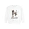 portuguese-water-dog-sweatshirt-white Portuguese Water Dog Sweatshirt, White, front view