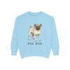 Pug Dad Sweatshirt, Chambray, front view