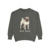 Pug Dad Sweatshirt, Pepper, front view