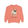 Pug Dad Sweatshirt, Terracotta, front view
