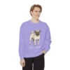 Pug Dad Sweatshirt, Violet, person 1 front