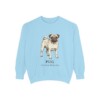 Pug Latin Sweatshirt, Chambray, front view