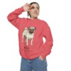 Pug Latin Sweatshirt, Watermelon, person 2 context