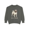 Pug Mom Sweatshirt, Pepper, front view