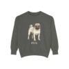 Pug Sweatshirt, Pepper, front view