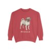 Puggle Sweatshirt, Crimson, front view