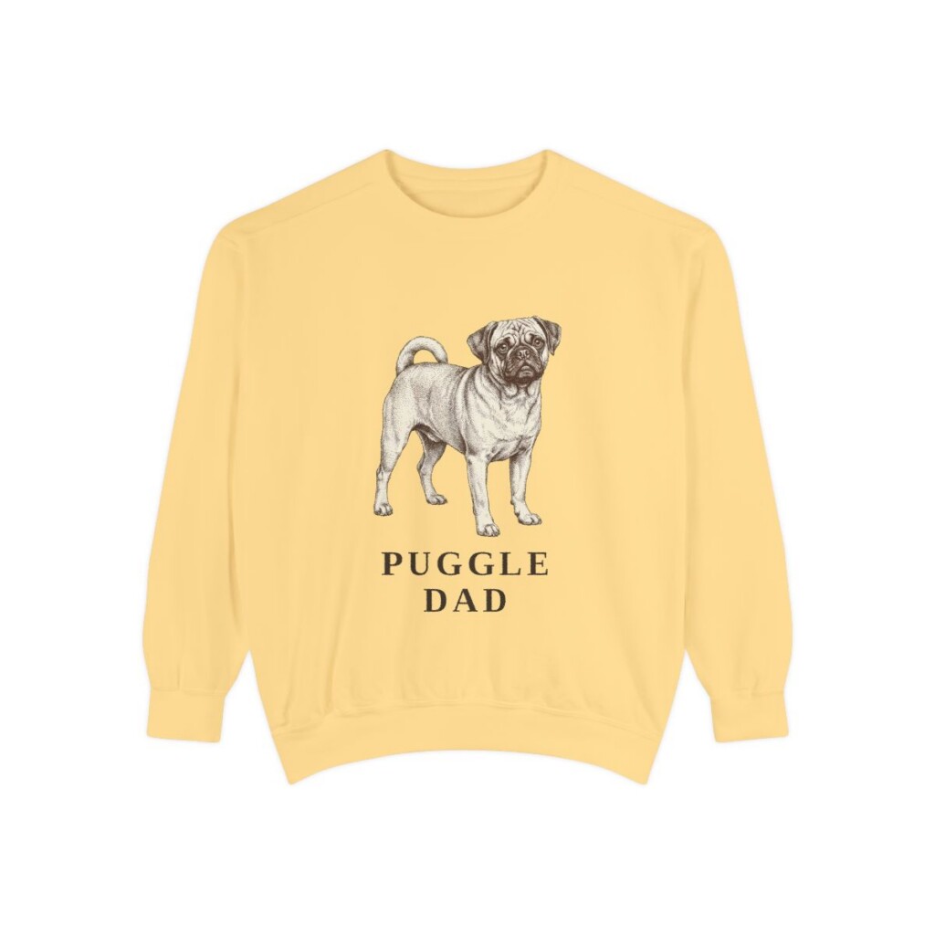 Puggle Dad Sweatshirt, Butter, front view