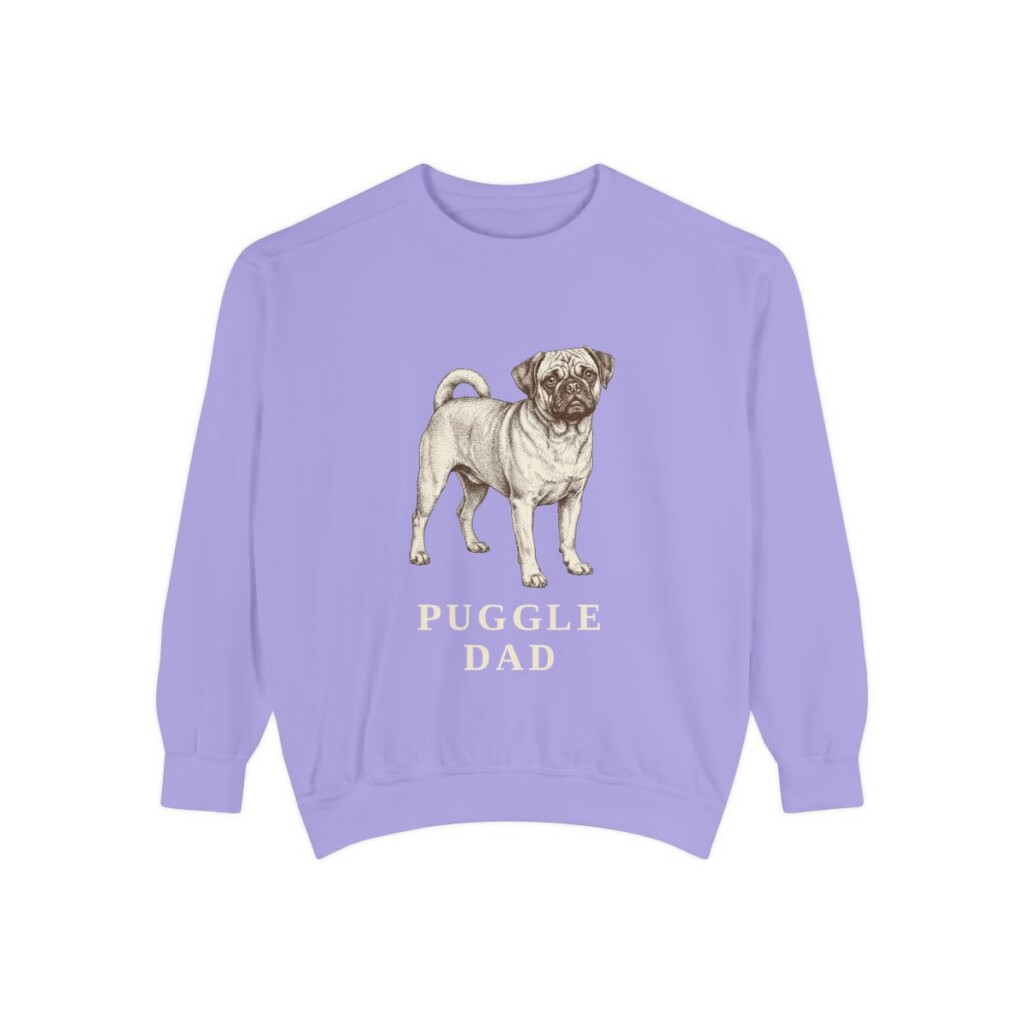 Puggle Dad Sweatshirt, Violet, front view