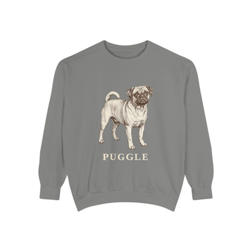 Puggle Sweatshirt, Grey, front view