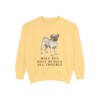 Puggle Humor Sweatshirt, Butter, front view