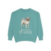 Puggle Humor Sweatshirt, Seafoam, front view