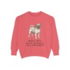 Puggle Humor Sweatshirt, Watermelon, front view