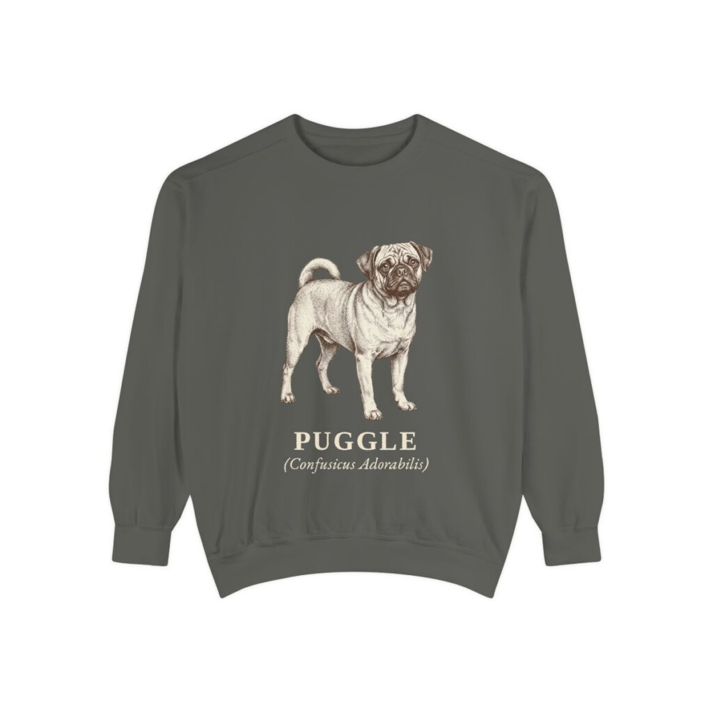 Puggle Latin Sweatshirt, Pepper, front view