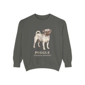 Puggle Latin Sweatshirt, Pepper, front view