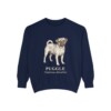 Puggle Latin Sweatshirt, True Navy, front view