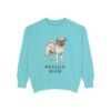 Puggle Mom Sweatshirt, Chalky Mint, front view