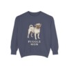 Puggle Mom Sweatshirt, Denim, front view