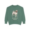 Puggle Mom Sweatshirt, Light Green, front view