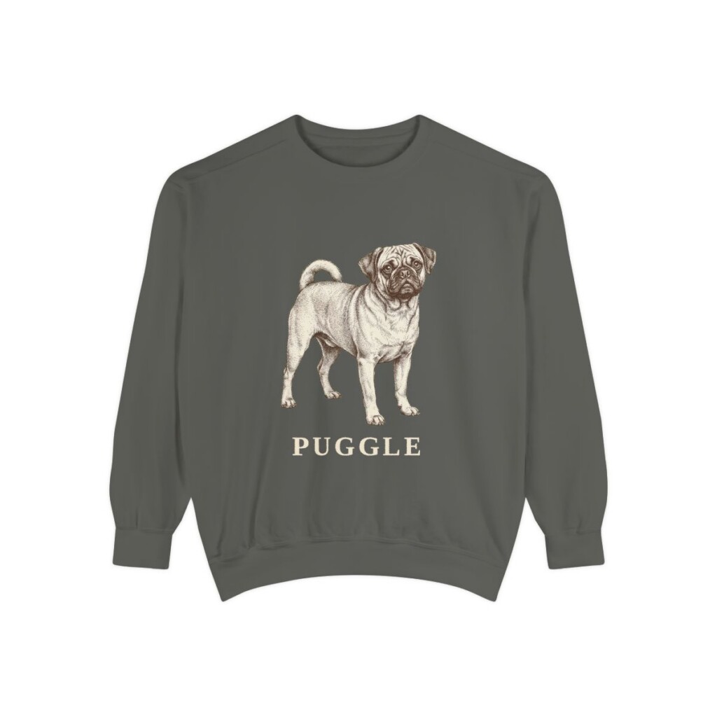 Puggle Sweatshirt, Pepper, front view