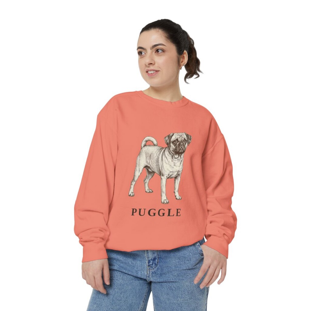 Puggle Sweatshirt, Terracotta, person 2 front