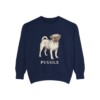 Puggle Sweatshirt, True Navy, front view