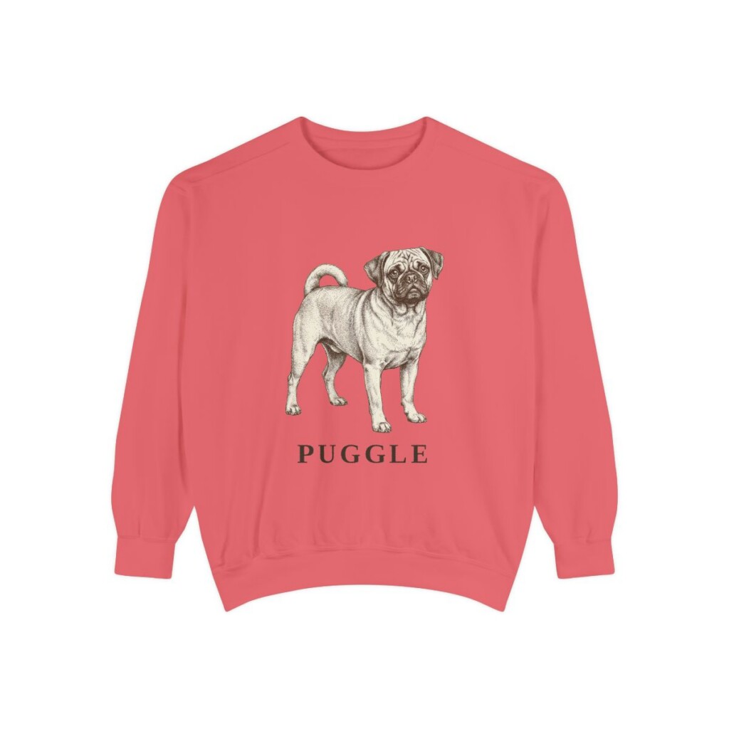 Puggle Sweatshirt, Watermelon, front view