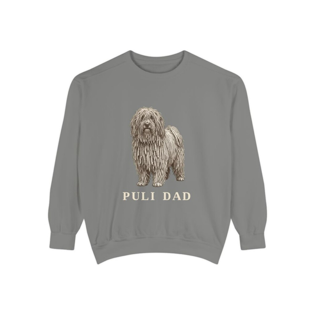 Puli Dad Sweatshirt, Grey, front view