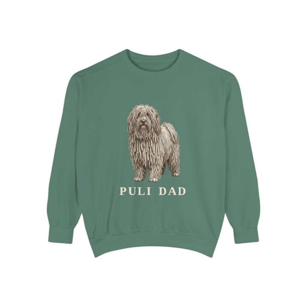 Puli Dad Sweatshirt, Light Green, front view