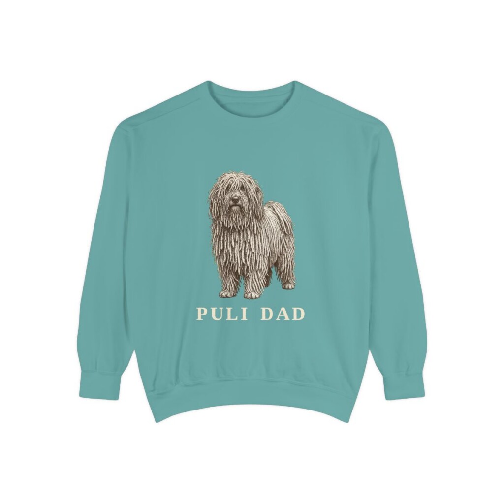Puli Dad Sweatshirt, Seafoam, front view