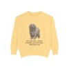 puli-sweatshirt-humor-butter Puli Humor Sweatshirt, Butter, front view