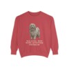 puli-sweatshirt-humor-crimson Puli Humor Sweatshirt, Crimson, front view