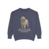 puli-sweatshirt-humor-denim Puli Humor Sweatshirt, Denim, front view