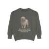 puli-sweatshirt-humor-pepper Puli Humor Sweatshirt, Pepper, front view