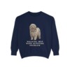 puli-sweatshirt-humor-true-navy Puli Humor Sweatshirt, True Navy, front view