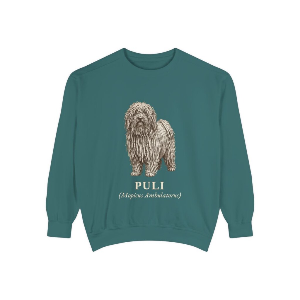Puli Latin Sweatshirt, Blue Spruce, front view
