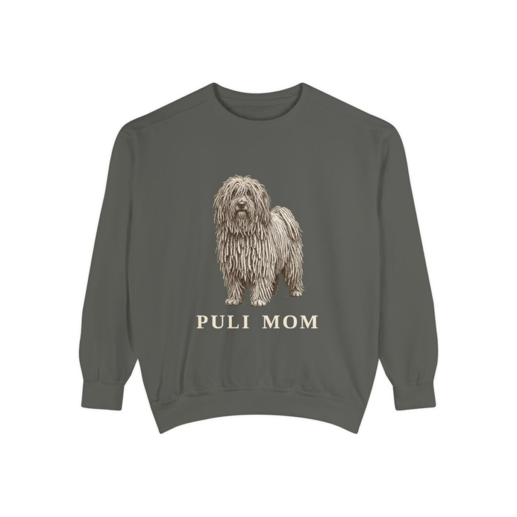 Puli Mom Sweatshirt, Pepper, front view