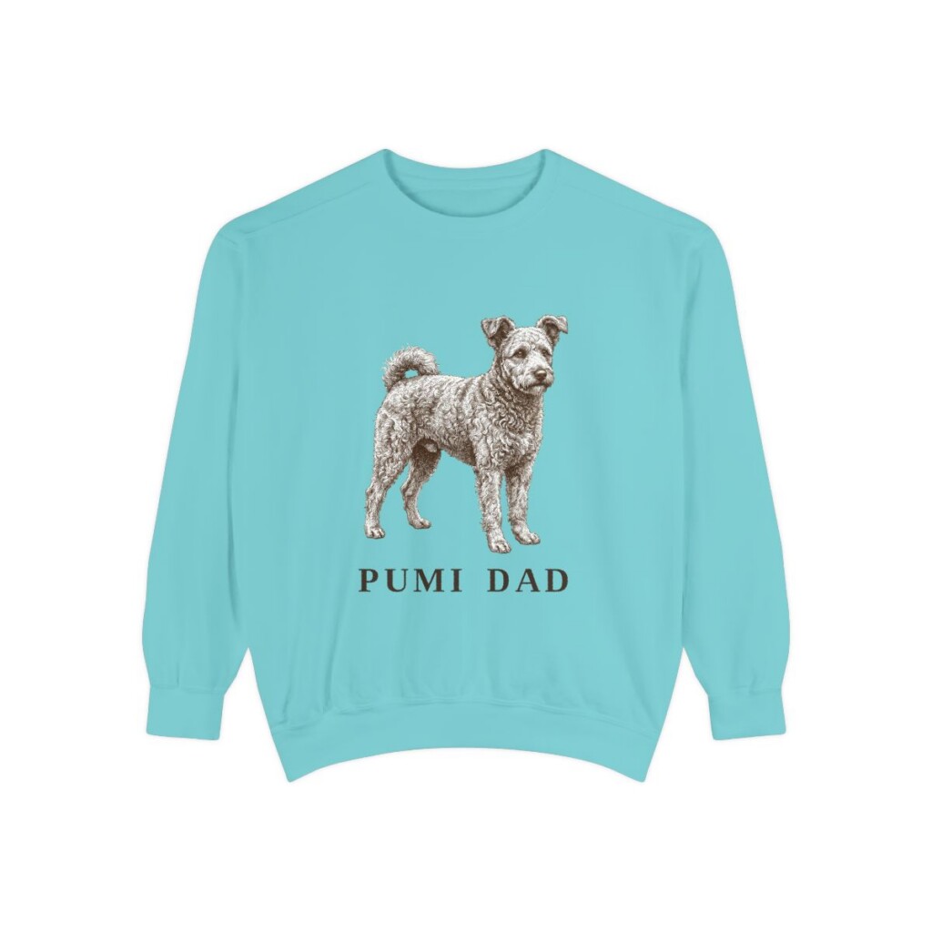 Pumi Dad Sweatshirt, Chalky Mint, front view